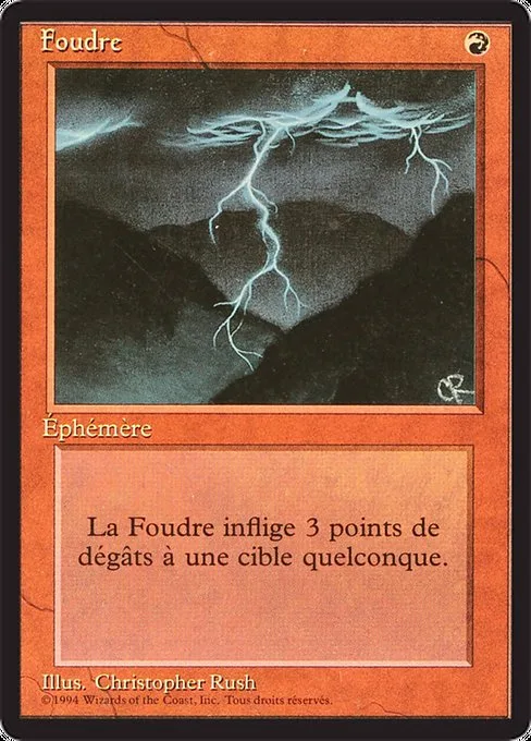 Lightning Bolt · Foreign Black Border 162/307