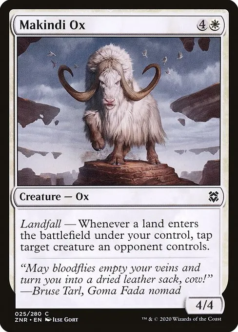 Makindi Ox · Zendikar Rising 25/407