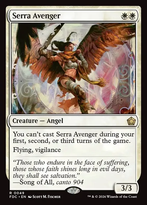 Serra Avenger · Foundations Commander 49/3