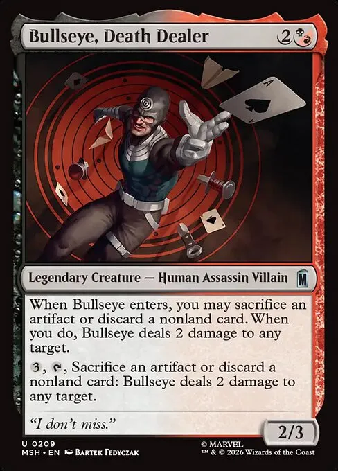 Bullseye, Death Dealer · Marvel Super Heroes 209/24