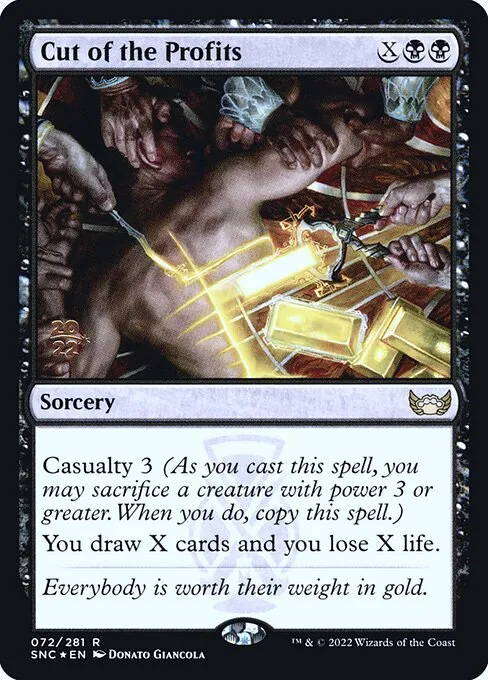 Cut of the Profits · Streets of New Capenna Promos 72s/161