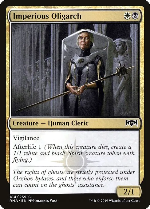 Imperious Oligarch · Ravnica Allegiance 184/273