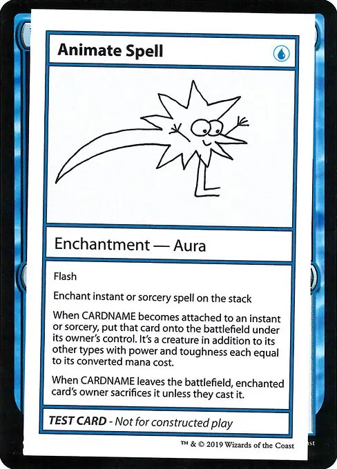 Animate Spell · Mystery Booster Playtest Cards 2021 16/121