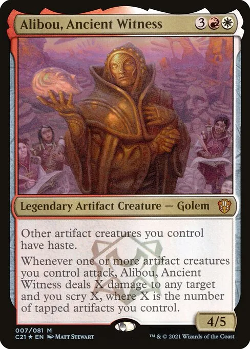 Alibou, Ancient Witness · Commander 2021 7/409