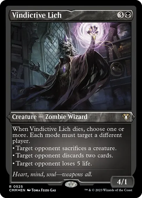 Vindictive Lich · Commander Masters 525/1067