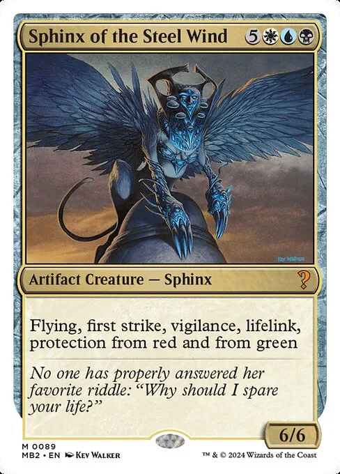 Sphinx of the Steel Wind · Mystery Booster 2 89/385