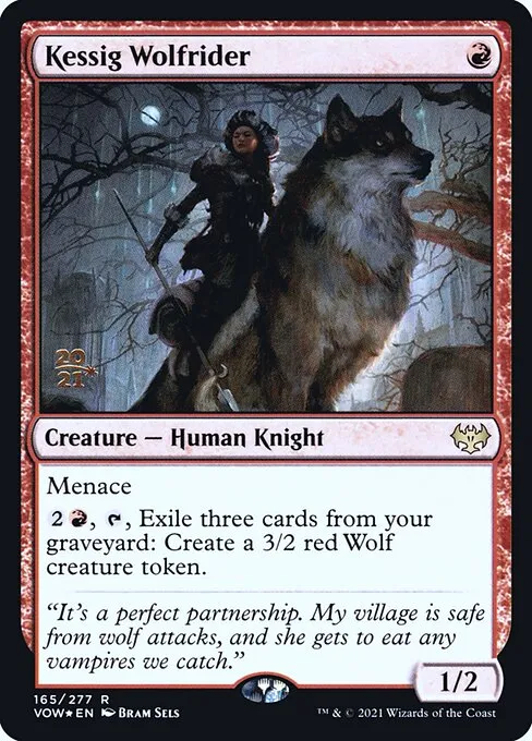 Kessig Wolfrider · Innistrad: Crimson Vow Promos 165s/121