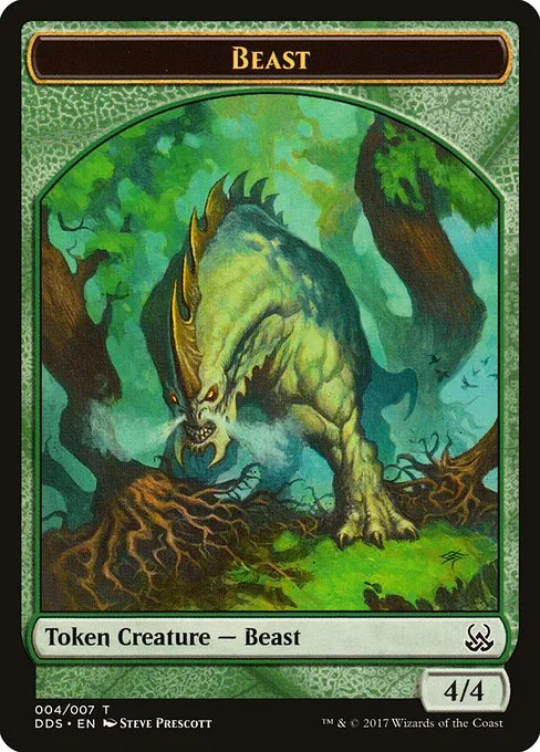 Beast · Duel Decks: Mind vs. Might Tokens 4/7