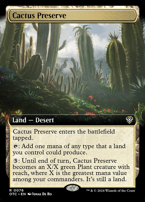 Cactus Preserve · Outlaws of Thunder Junction Commander 76/342