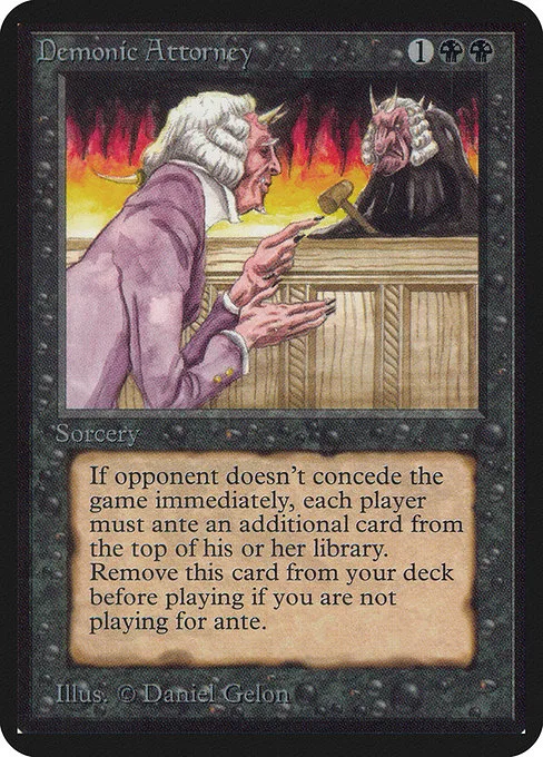 Demonic Attorney · Limited Edition Alpha 102/295