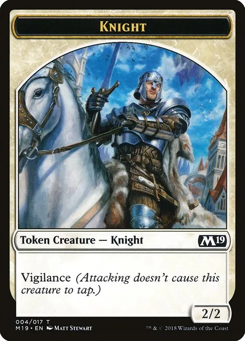 Knight · Core Set 2019 Tokens 4/18