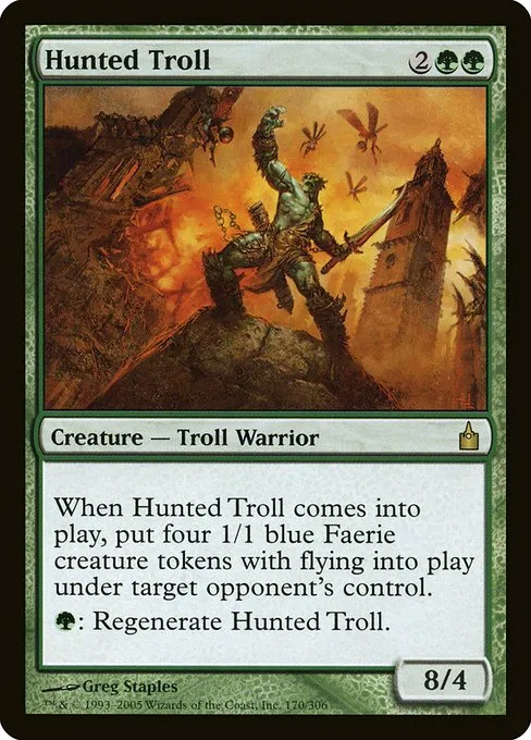 Hunted Troll · Ravnica: City of Guilds 170/306