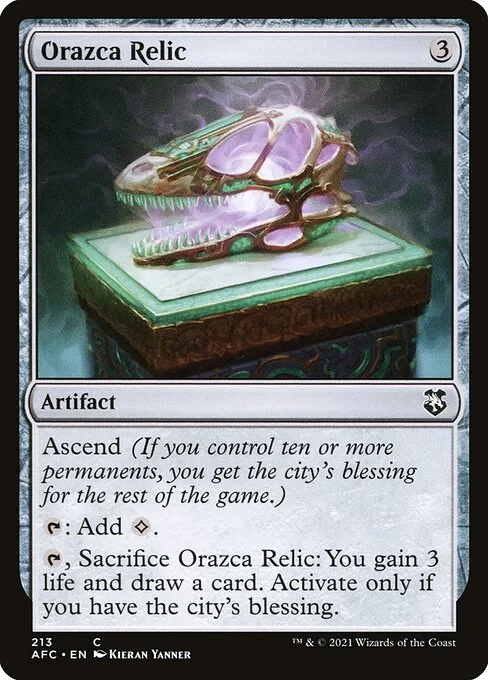 Orazca Relic · Forgotten Realms Commander 213/331