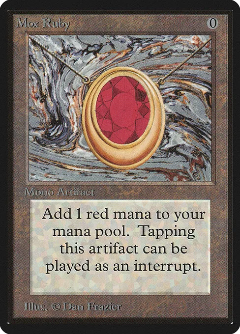 Mox Ruby · Limited Edition Beta 265/302
