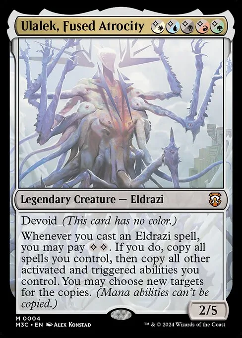 Ulalek, Fused Atrocity · Modern Horizons 3 Commander 4/398
