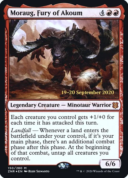Moraug, Fury of Akoum · Zendikar Rising Promos 150s/153