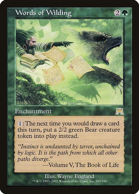 Words of Wilding · Onslaught 305/351