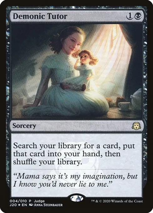 Demonic Tutor · Judge Gift Cards 2020 4/10