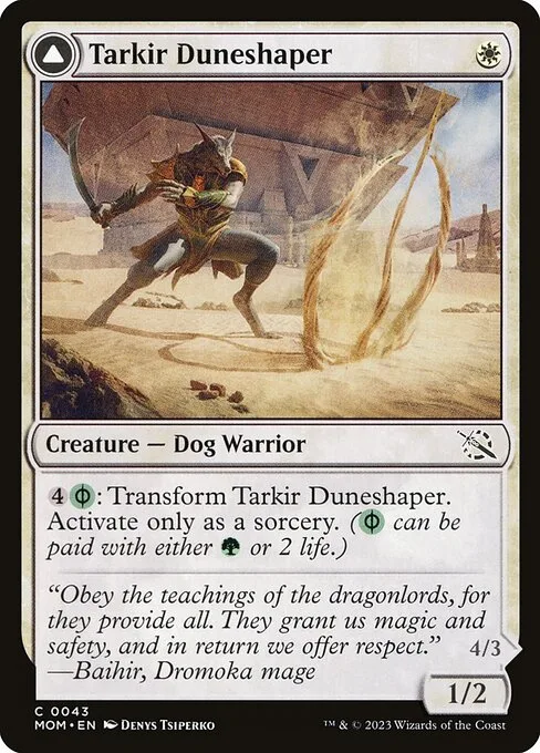 Tarkir Duneshaper // Burnished Dunestomper · March of the Machine 43/387