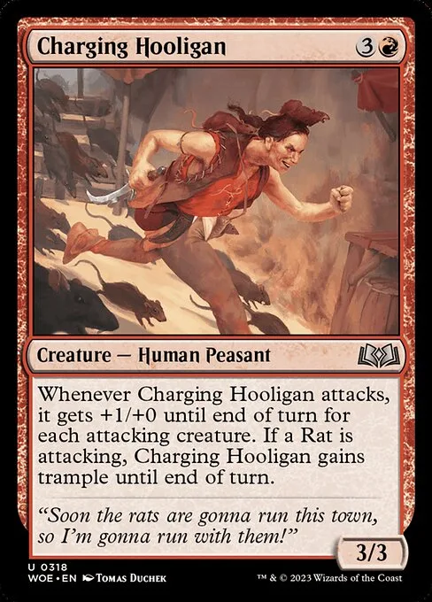 Charging Hooligan · Wilds of Eldraine 318/381