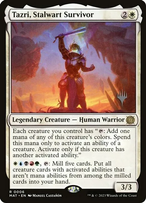 Tazri, Stalwart Survivor · March of the Machine: The Aftermath Promos 6p/8
