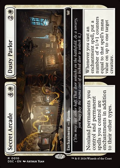 Secret Arcade // Dusty Parlor · Duskmourn: House of Horror Commander 10/373