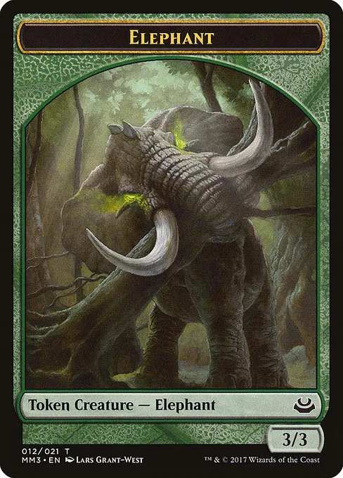 Elephant · Modern Masters 2017 Tokens 12/21