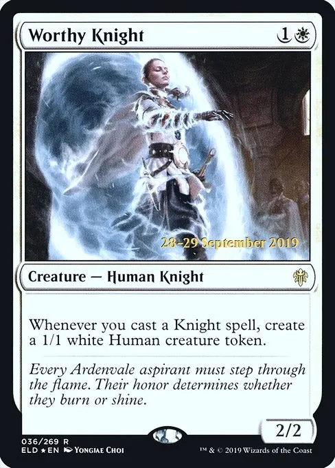 Worthy Knight · Throne of Eldraine Promos 36s/138