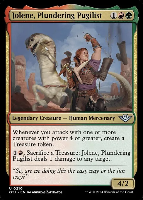 Jolene, Plundering Pugilist · Outlaws of Thunder Junction 210/374