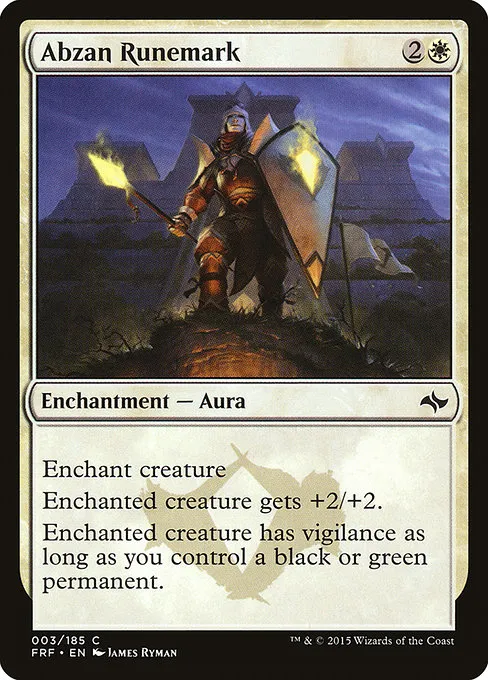 Abzan Runemark · Fate Reforged 3/191