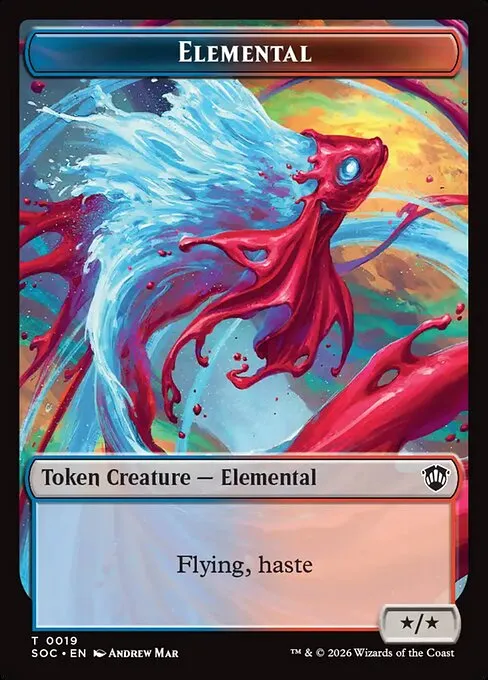 Elemental · Secrets of Strixhaven Commander Tokens 19/30