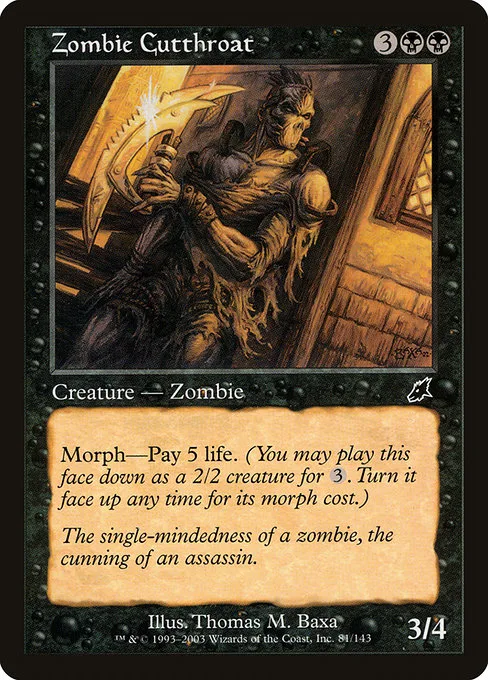 Zombie Cutthroat · Scourge 81/143