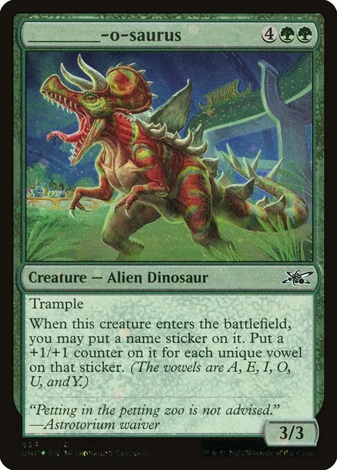 _____-o-saurus · Unfinity 434/639