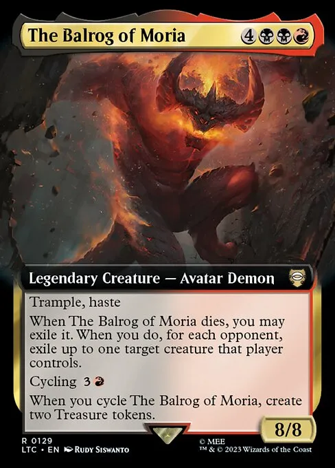 The Balrog of Moria · Tales of Middle-earth Commander 129/591