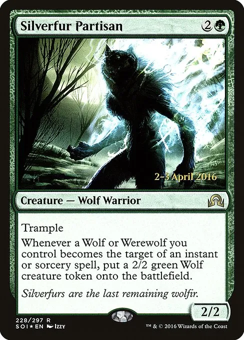 Silverfur Partisan · Shadows over Innistrad Promos 228s/90
