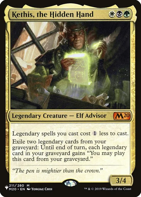 Kethis, the Hidden Hand · The List M20-211/5050