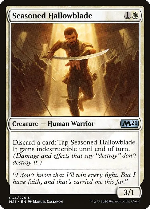 Seasoned Hallowblade · Core Set 2021 34/397