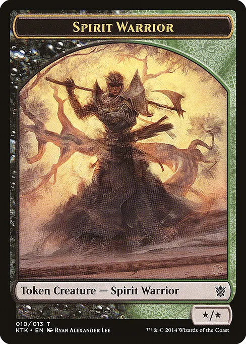 Spirit Warrior · Khans of Tarkir Tokens 10/13