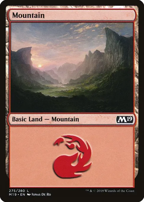 Mountain · Core Set 2019 275/314
