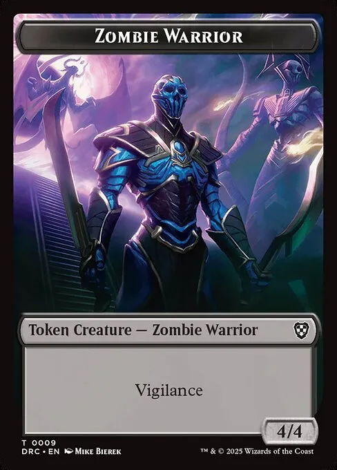Zombie Warrior · Aetherdrift Commander Tokens 9/17