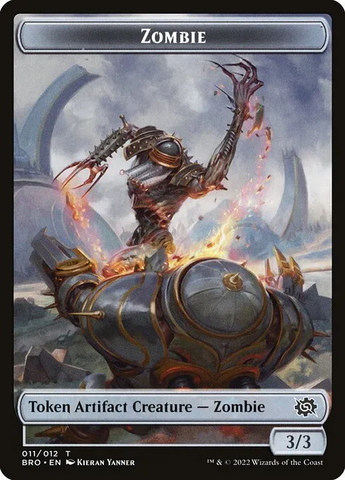 Zombie · The Brothers' War Tokens 11/12