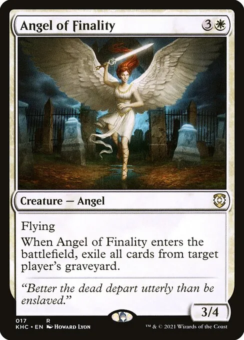 Angel of Finality · Kaldheim Commander 17/119