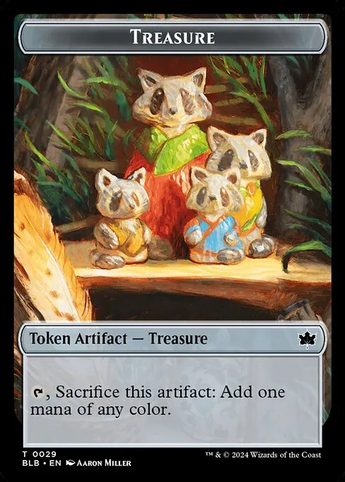 Treasure · Bloomburrow Tokens 29/30