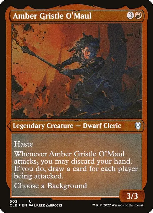 Amber Gristle O'Maul · Commander Legends: Battle for Baldur's Gate 502/936