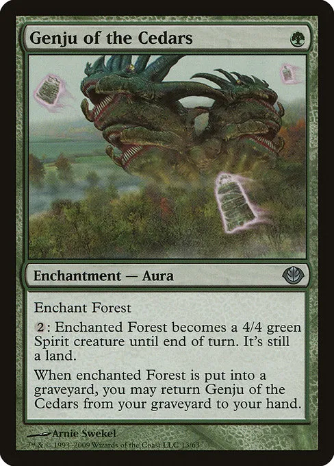 Genju of the Cedars · Duel Decks: Garruk vs. Liliana 13/63