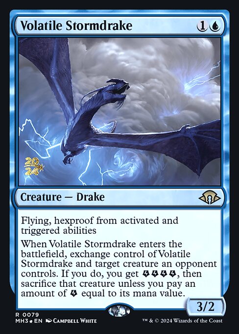 Volatile Stormdrake · Modern Horizons 3 Promos 79s/92