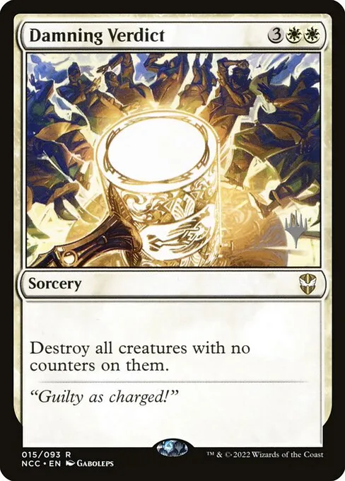 Damning Verdict · New Capenna Commander Promos 15p/75
