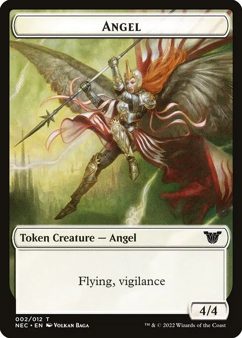Angel · Neon Dynasty Commander Tokens 2/12