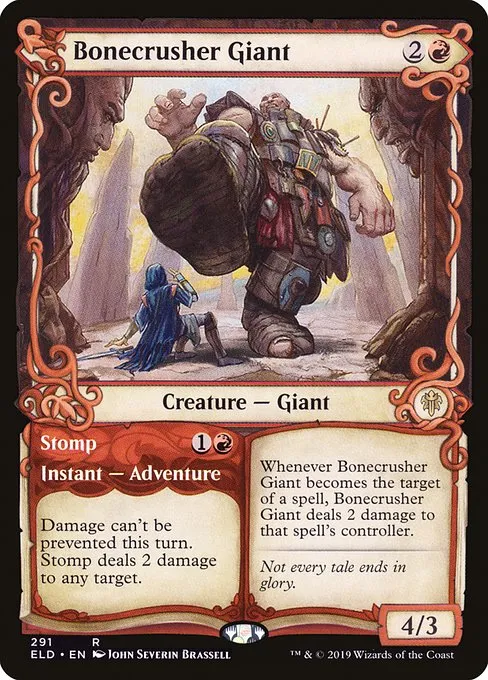 Bonecrusher Giant // Stomp · Throne of Eldraine 291/398