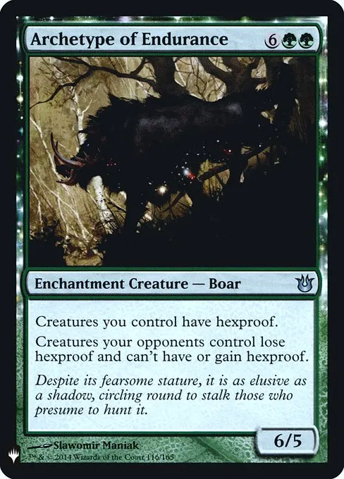Archetype of Endurance · The List BNG-116/5050